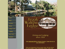 Tablet Screenshot of izaakwaltonlodge.com